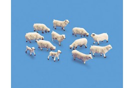 Sheep x 10 & Lambs x 2 OO/HO Scale